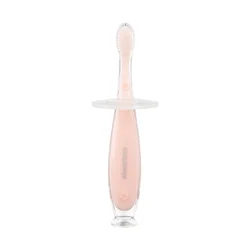 KikkaBoo silikonska četkica za zubiće sa vakumom softy pink ( KKB41084 )