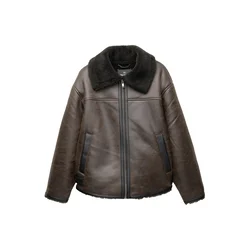 Pull&Bear Prehodna jakna temno rjava