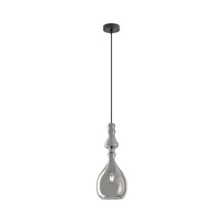 Redo 01-2938 - Luster na sajli AMBIX 1xE27/42W/230V O 18 cm siva