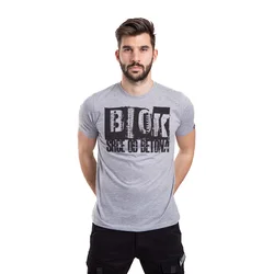 011Shop Muška majica kratkih rukava Blok - Srce od betona, Svetlosiva