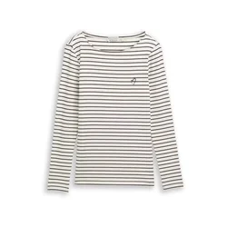 TOM TAILOR Majica mornarska / off-bela