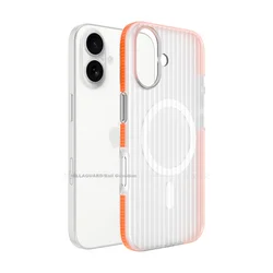 Xingqiuweishi Maska za mobilni telefon iPhone 17, Providno-narandžasta