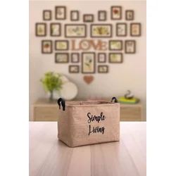 Aberto Design Korpa za odlaganje stvari YLC-S068, 30x18x22cm, Smeđa