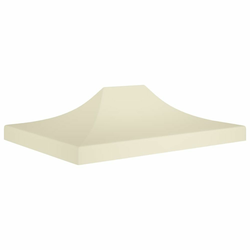 Krov za šator za zabave 4,5 x 3 m krem 270 g/m2