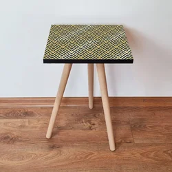 Hanah Home Klub sto Shp324, 35x42x35 cm, Zlatne boje