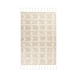 Kayoom PREPROGA Bohist 425 Creme / Khaki   160/230 cm  tkano večbarvno