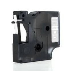 Kompatibilen trak za Dymo D1 43620/LabelManager/LabelPoint/LabelWriter/Rhino/MobileLabeler 6mm (1/4) x 7m - bel izpis/prozoren trak