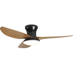 Brilagi-LED prigušiva stropni ventilator sa LED osvetljenjem/30W/230V 3000-6500K crna/smeđa + daljinski upravljač