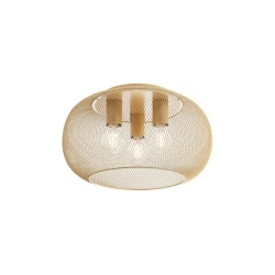Redo 01-3139 - Plafonska lampa CROKET, 3x E27 (maks. 42 W), 230 V, prečnik 40 cm, zlatna