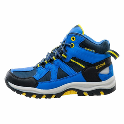 ELBRUS dječja trekking obuća Plaret Mid WP JR navy/lake blue/yellow, 29