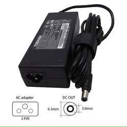 TOSHIBA Adapter za laptop 75W-TS03, 15V-5A, 6.3x3.0mm