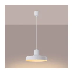 Sollux SL.1702 - Luster na sajli BILO 1xE27/15W/230V O 35 cm bela