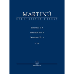 MARTINU:SERENADE NO.3 STUDY SCORE