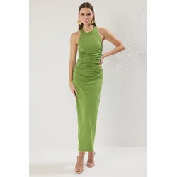 Trendyol Milla Ženska haljina Twoss25El00676, Zelena
