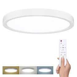 Solight WO8019 - LED prigušiva stropno svetlo ESTELA LED/36W/230V + daljinski upravljač, prečnik 30 cm, belo