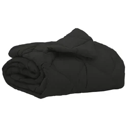 Vidaxl Poletna odeja Črna 200 x 135 cm Mikrovlakna