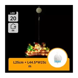 Aigostar - LED Božićna dekoracija 20xLED/3xAAA Srećan Božić 23 cm