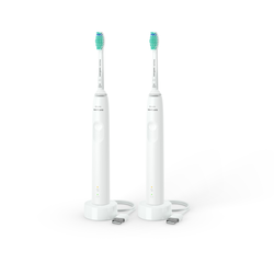 Philips Sonicare S3100 HX3675/13 electric toothbrush, double pack , white + white Dom