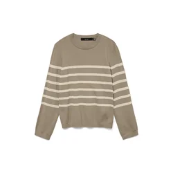VERO MODA Pulover VMSABA bež/rjava