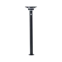 Brilliant - LED solarna lampa sa senzorom GARVINA LED/3W/3,7V 85 cm IP44 crna