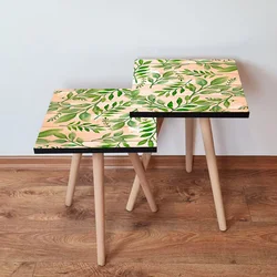 Hanah Home Set klub stočića 2Shp261, 2 komada, Šareni