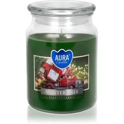 eoshop Sveča v kozarcu z vonjem zimskega drevesa 500g
