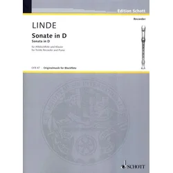 LINDE H.M:SONATE  IN D,ALTBLOCK FLUTE