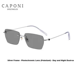 Caponi Unisex naočare za sunce, Srebrne