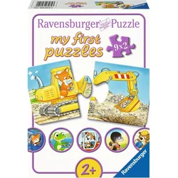 Ravensburger Slagalica Gradilište za životinje, 9x2 dela