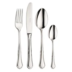 Set jedilnega pribora SETTECENTO, set 24 kosov, srebrna, Pintinox