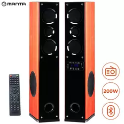 Manta SPK730 zvučni sustav, Bluetooth 5.0, 200 W RMS, BT/FM Radio/USB/MIC/HMDI-ARC/AUX/Optical, daljinski upravljač