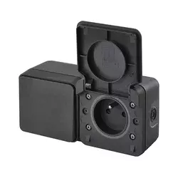 Kućni prekidač naizmenične struje sa utičnicom, 250 V / 16 A, IP55