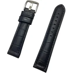 Kožni kaiš 22mm Crna boja 22.342