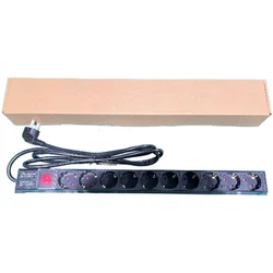 ExeLink Razvodni PDU panel za rack 19 in, sa 10 uticnih mesta, kabl 2m (aluminijum)