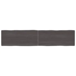 Stolna ploča tamnosmeđa 180 x 40 x (2-6) cm obrađena hrastovina