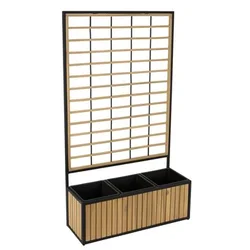 Planter box EJDER W27xL74xH131 hardwood