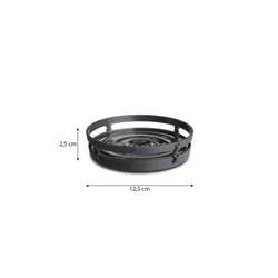 Primanova tacna za sapun Palm siva PVC M-E58-07