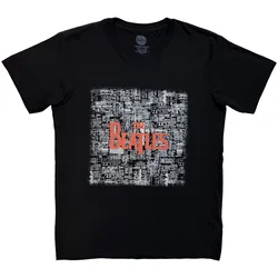 The Beatles Tickets & Logo (Puff Print) Black L Majica