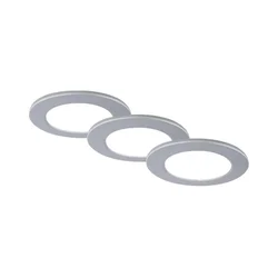 Brilo - SET 3x LED ugradna svetla za kupatilo LED/4W/230V IP44 srebrna