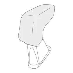 Armrest Fiat 500 2005-2015 (adapter only)