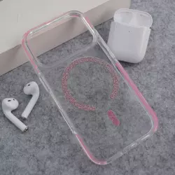 Maska Mag Case Bling za iPhone 17 Pro Max roze