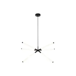 Rabalux Visilica Nivaro, LED, 36W, 3000K, ?92cm, Crno-bela