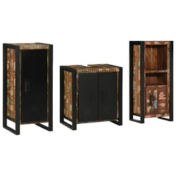 Set namještaja za kupaonicu 3 pcs Čvrsto drvo iz reciklaže