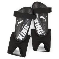Puma KING Ankle Shin Guards, Black, Size M, Accessories