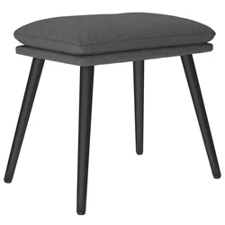 Vidaxl Stolček za noge temno siv 45x29,5x35 cm blago
