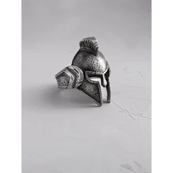 REYTEL Prstan SPARTAN HELMET srebrna