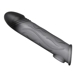 SuperLove Realistic Ultra Thin Liquid Silicone Penis Sleeve Large