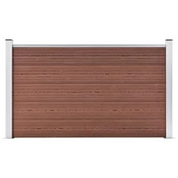 Vidaxl Vrtna ograja WPC 180x105 cm rjava