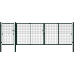 Vrtna vrata Čelik 500x150 cm Zelena