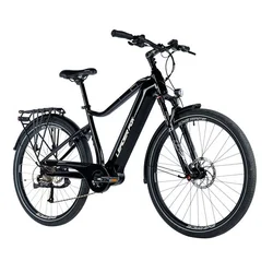 Leader Fox E-KOLO TREKING DENVER 28 M300, ČRNA SVETLEČA, 720Wh, ALU RAME, MOŠKO